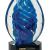Art Glass - Blue Oval Swirl
6"